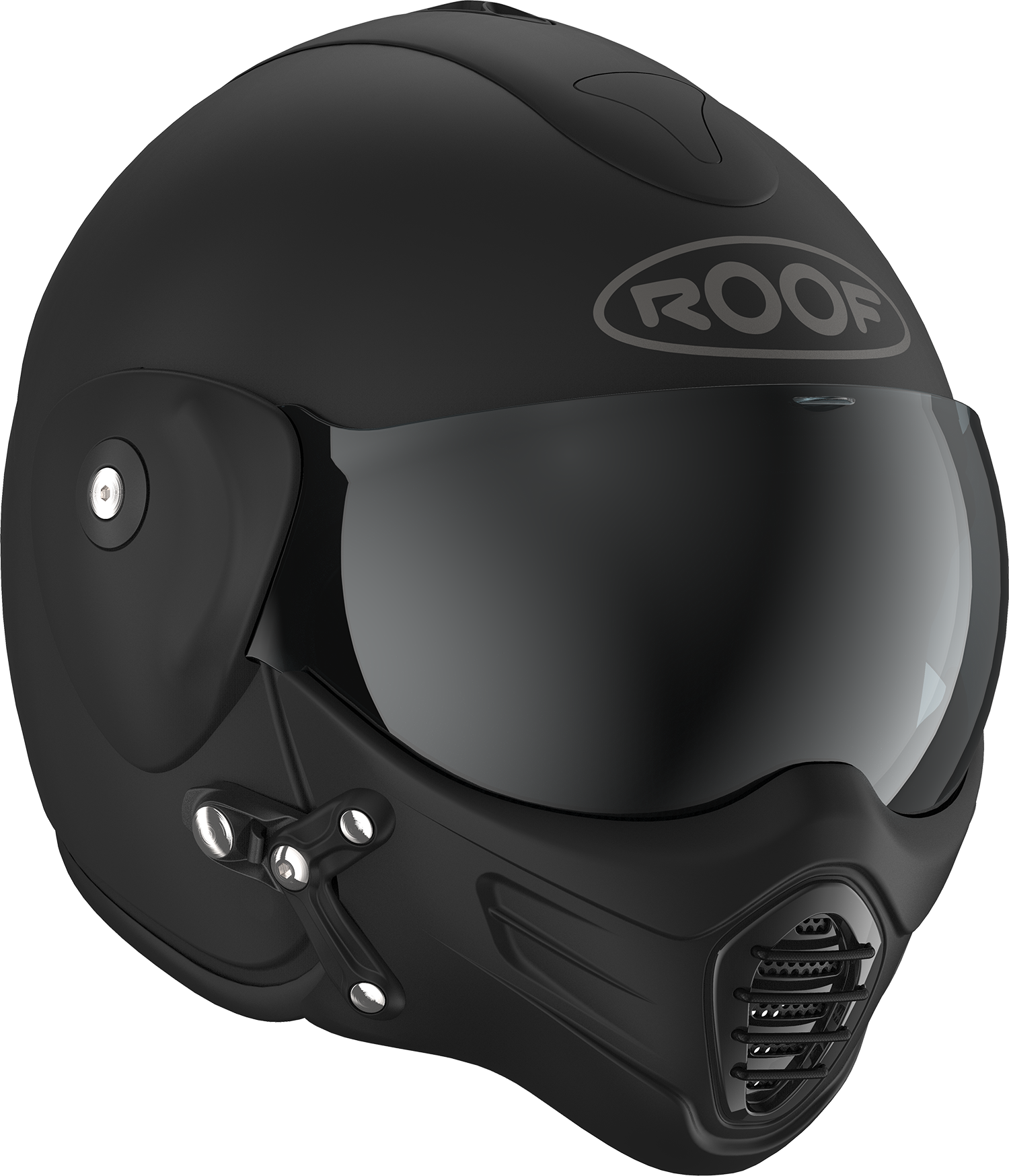 Roof RO9 Roadster Iron Matt Black / Black FREE UK Delivery, FREE 365 Day Returns | Moto Central