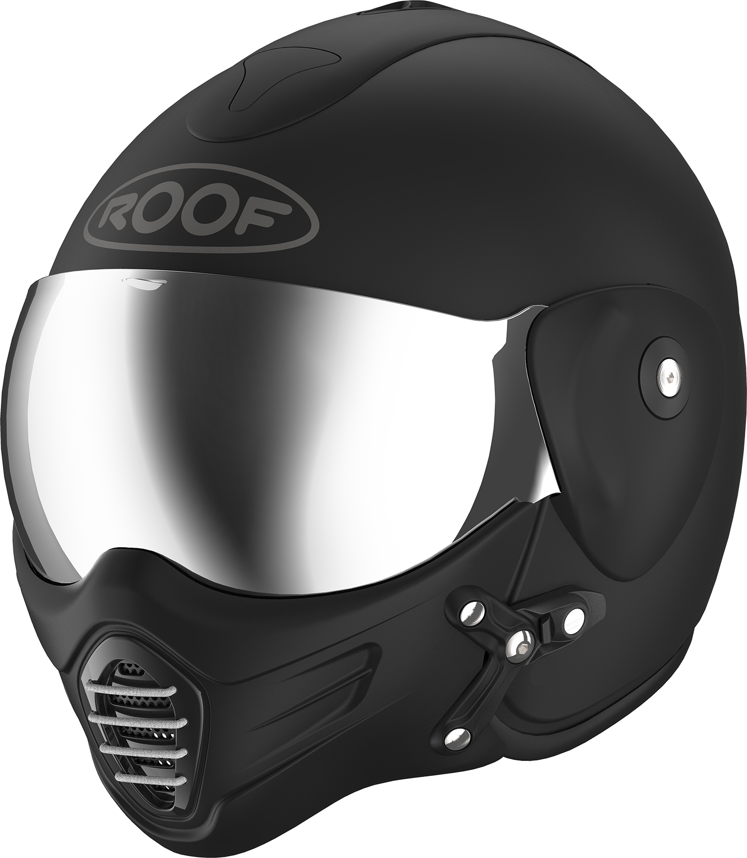 Roof RO9 Roadster Iron Matt Black / Silver FREE UK Delivery, FREE 365 Day Returns | Moto Central