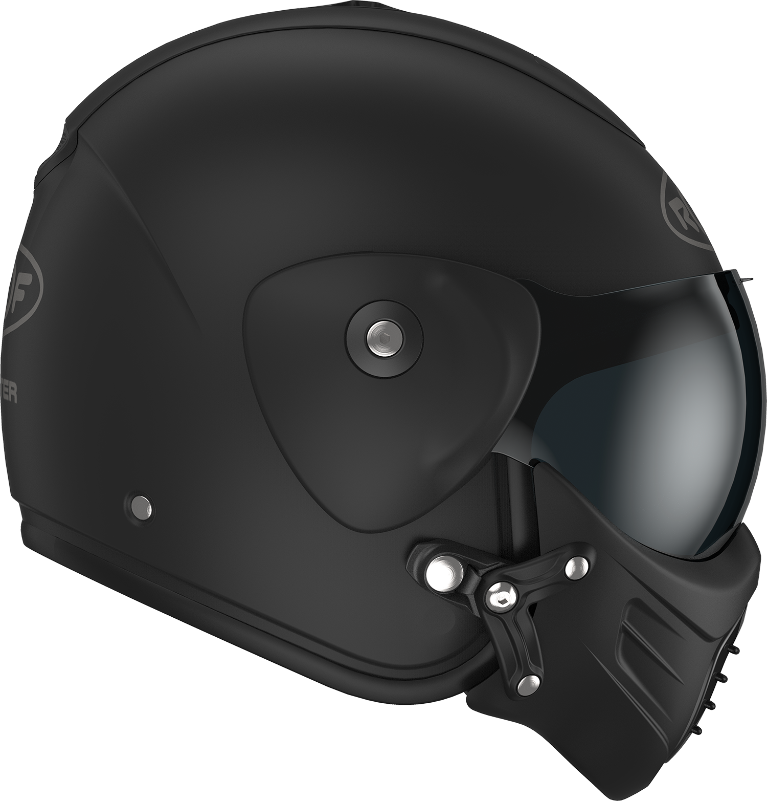 Roof RO9 Roadster Iron Matt Black / Black FREE UK Delivery, FREE 365 Day Returns | Moto Central