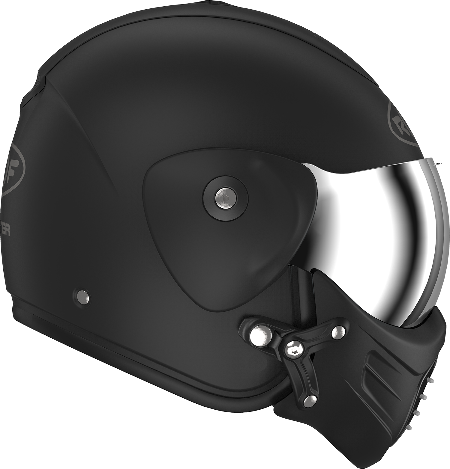 Roof RO9 Roadster Iron Matt Black / Silver FREE UK Delivery, FREE 365 Day Returns | Moto Central