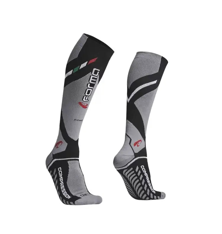 Forma Road Compression Socks Grey / Black FREE UK Delivery, FREE 365 Day Returns | Moto Central