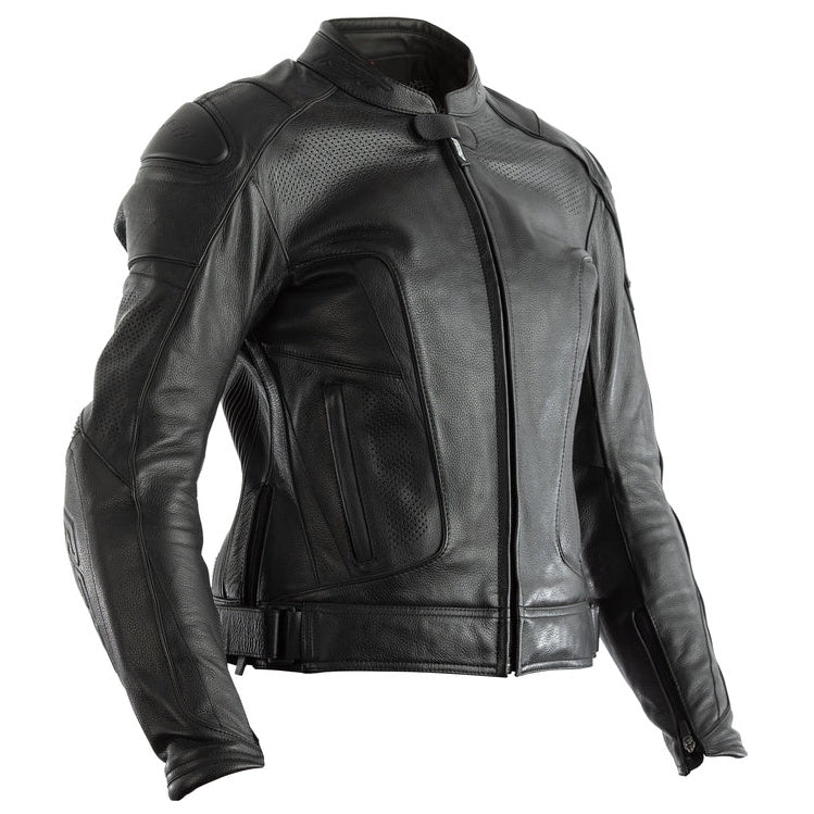 RST GT CE Ladies Leather Jacket Black, front view