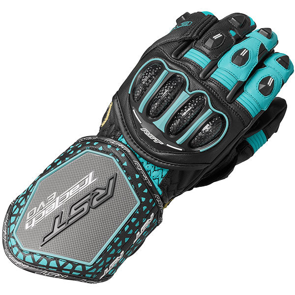 RST Tractech Evo 4 CE Ladies Gloves Black / Aqua / Grey - FREE UK Shipping, FREE 365 Day Returns | Moto Central