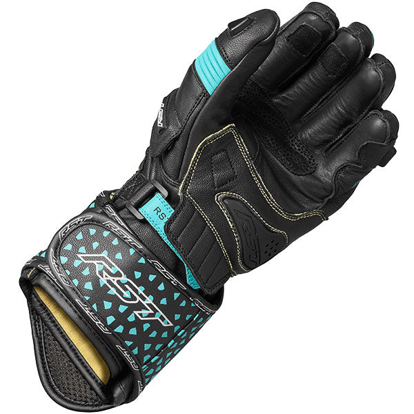 RST Tractech Evo 4 CE Ladies Gloves Black / Aqua / Grey - FREE UK Shipping, FREE 365 Day Returns | Moto Central