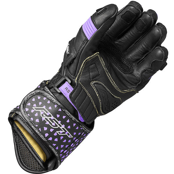 RST Tractech Evo 4 CE Ladies Gloves Black / Fushia / Grey - FREE UK Shipping, FREE 365 Day Returns | Moto Central