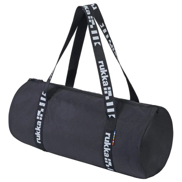 Rukka Barrel Bag Black - 19 Litres - closed front three-quarter view