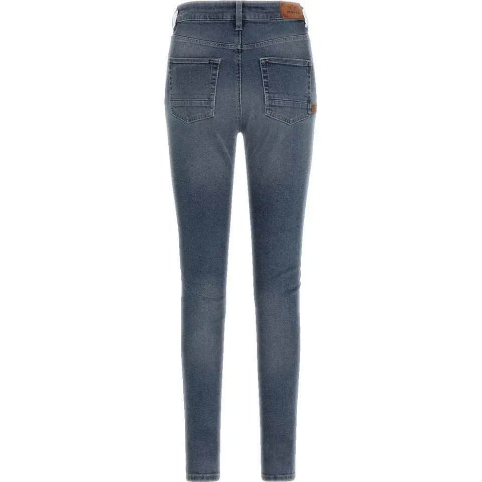 Rokker Rokkertech Ladies High Waist AA Denim Jeans Blue FREE UK Delivery, FREE 365 Day Returns | Moto Central