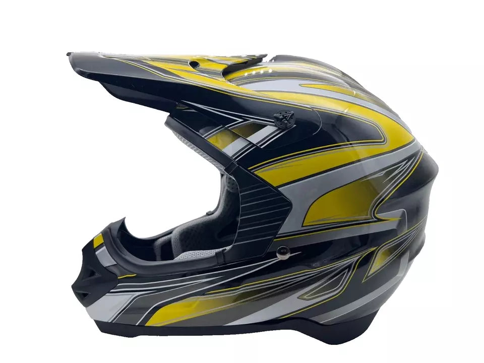 Stealth HD203 MX Yellow Edge FREE UK Delivery, FREE 365 Day Returns | Moto Central