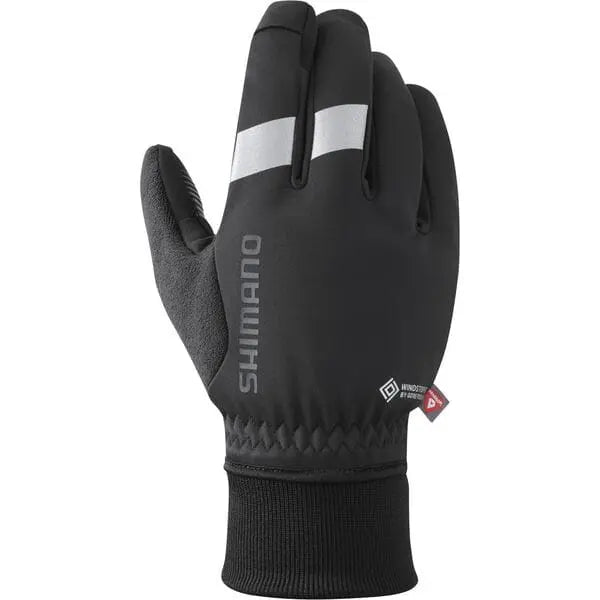 Shimano Windstopper Primaloft Gloves Black - FREE UK Shipping, FREE 365 Day Returns | Moto Central