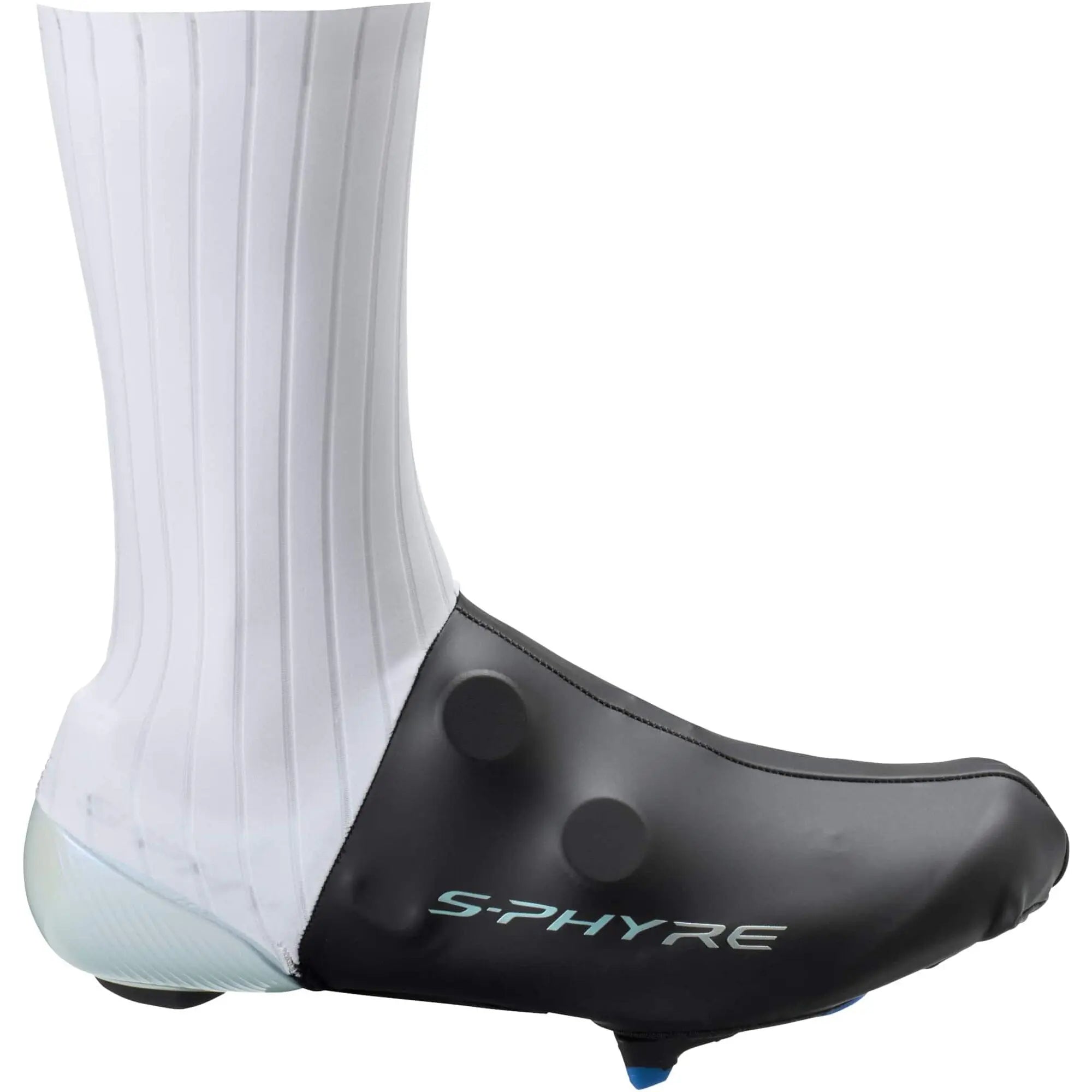 Shimano S-Phyre Flash Shoe Cover White - FREE UK Shipping, FREE 365 Day Returns | Moto Central