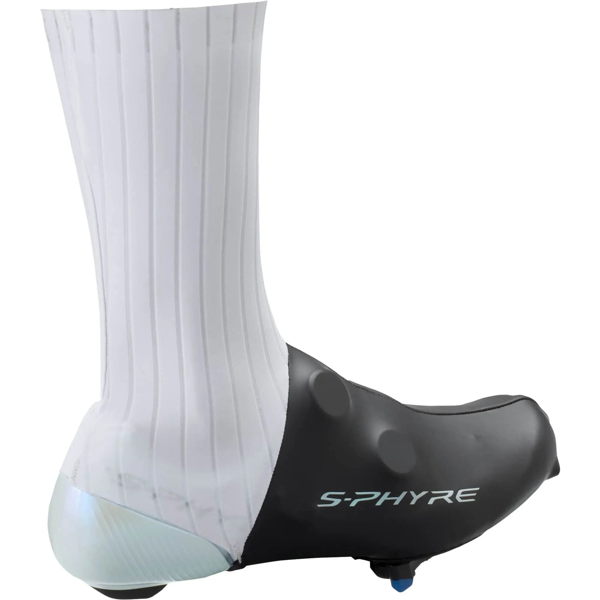 Shimano S-Phyre Flash Shoe Cover White - FREE UK Shipping, FREE 365 Day Returns | Moto Central