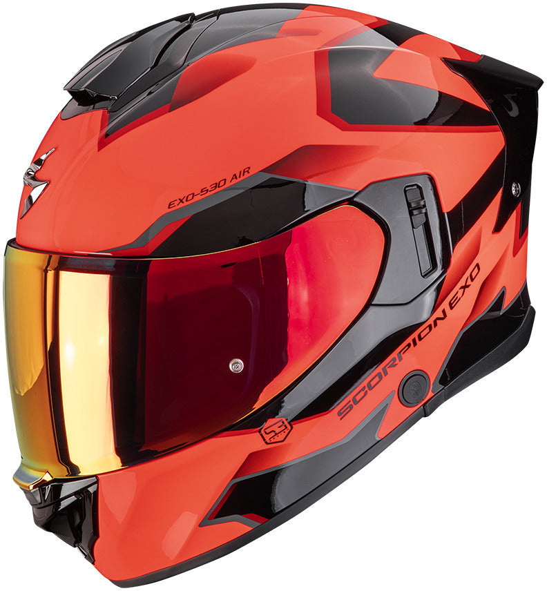 Scorpion Exo 530 Clip Red / Black - FREE UK Delivery, FREE 365 Day Returns | Moto Central