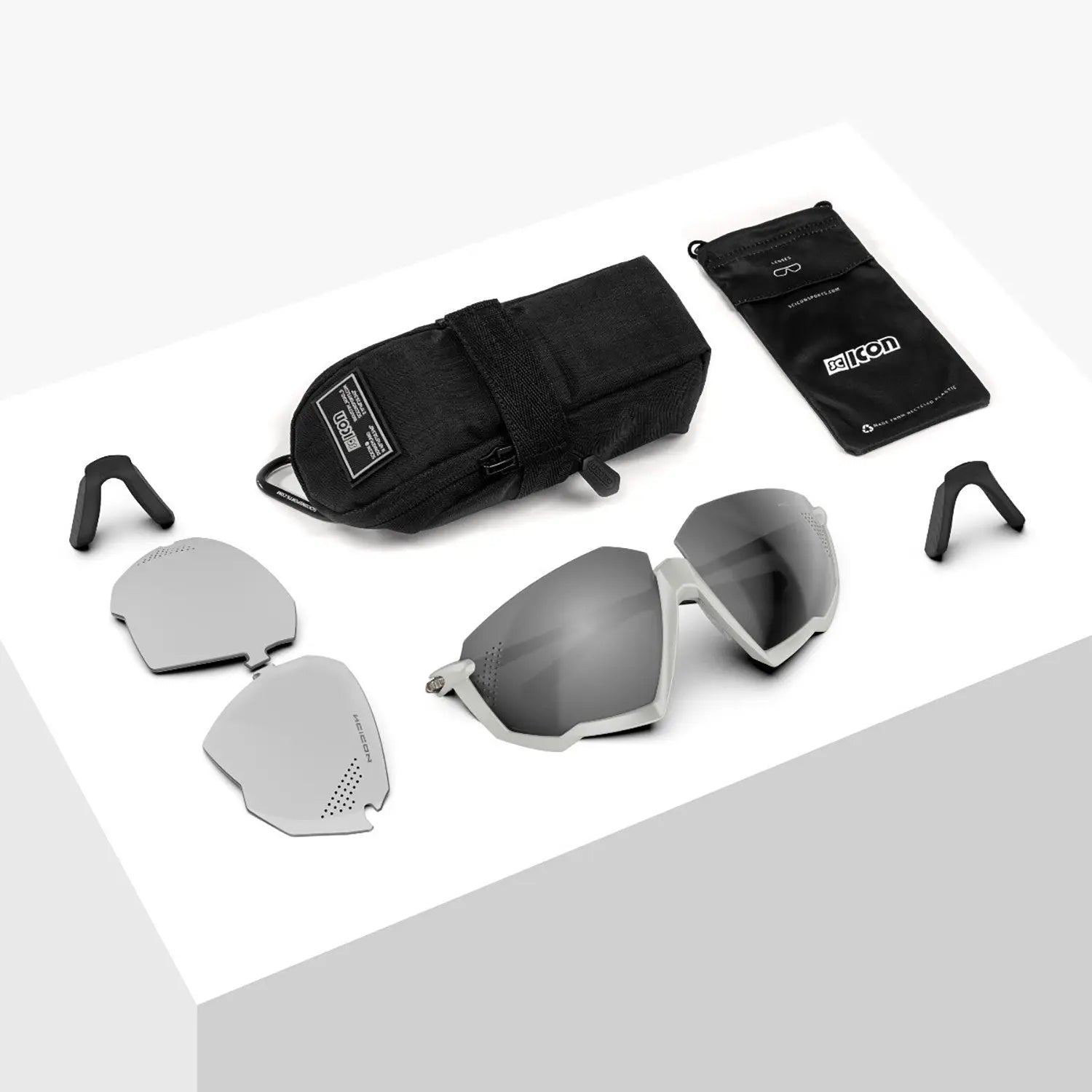 Scicon Sports Aerojet Titanium Multimirror Sunglasses Silver - FREE UK Shipping, FREE 365 Day Returns | Moto Central