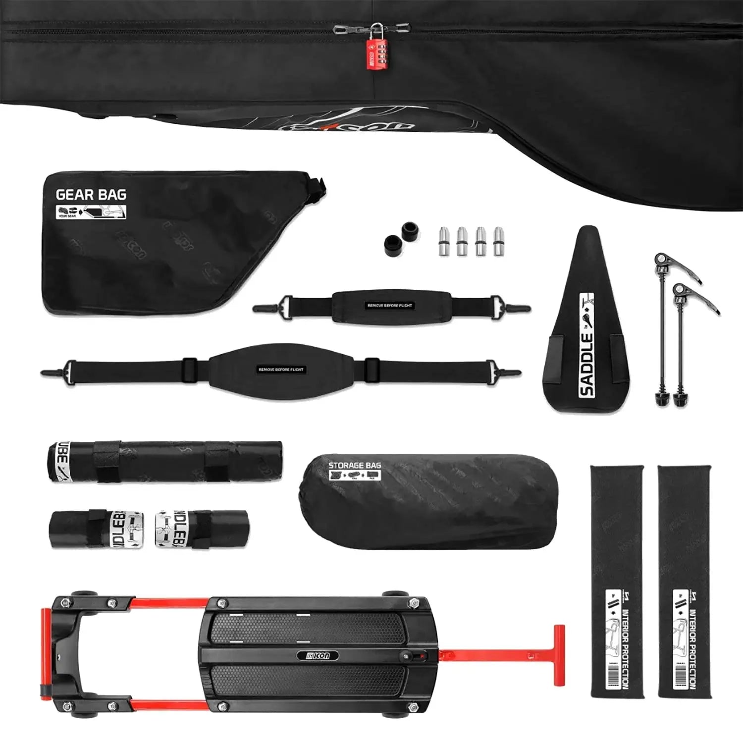 Scicon Sports Aerocomfort 3.0 Road Bike Travel Bag Black - 117 X 54 X 97 CM - FREE UK Shipping, FREE 365 Day Returns | Moto Central