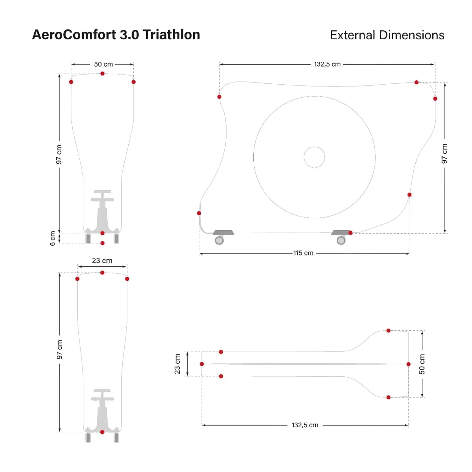 Scicon Sports Aerocomfort 3.0 Triathlon Bike Travel Bag Black - 132 X 50 X 97 CM - FREE UK Shipping, FREE 365 Day Returns | Moto Central