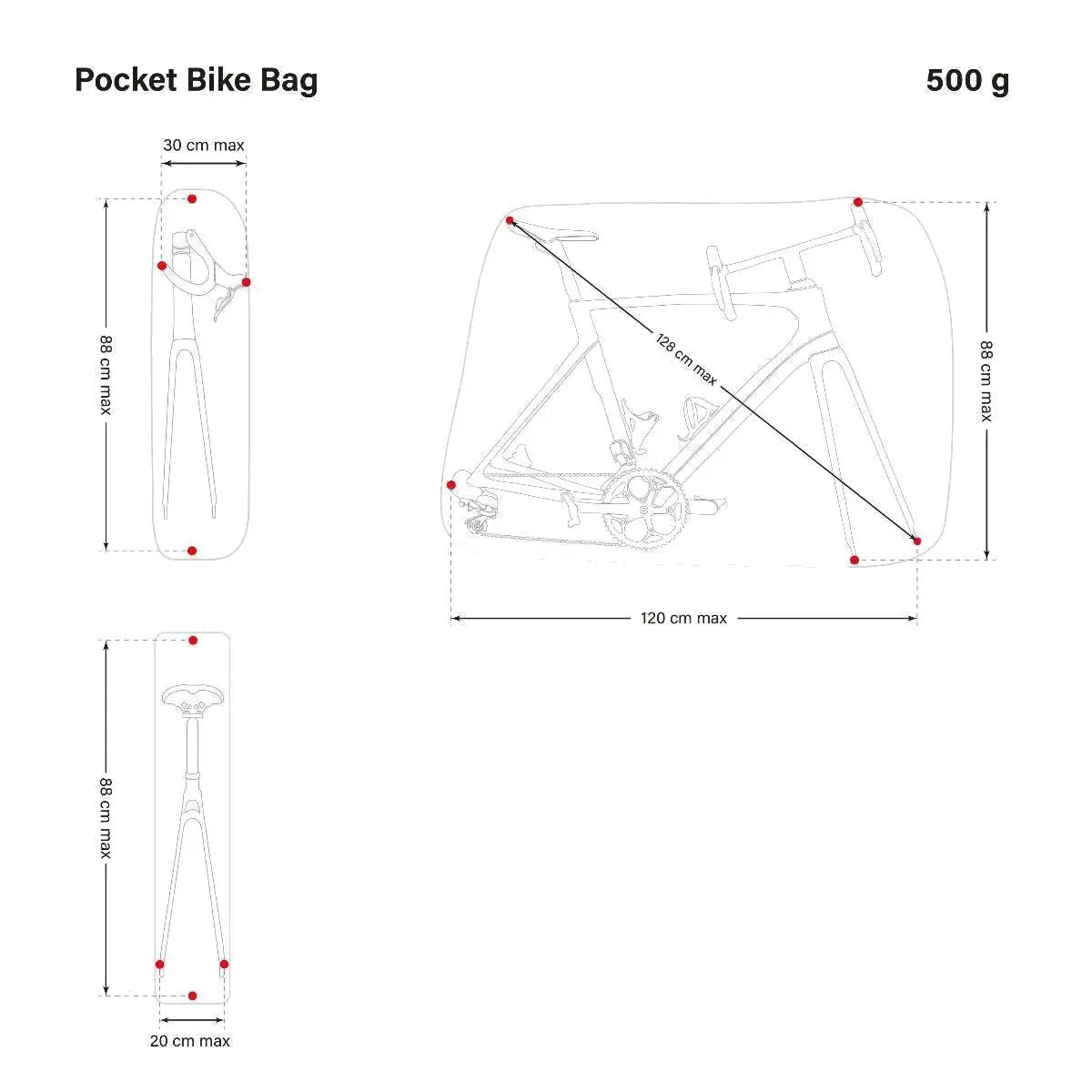 Scicon Sports Pocket Bike Bag Black - 2.2 L - FREE UK Shipping, FREE 365 Day Returns | Moto Central