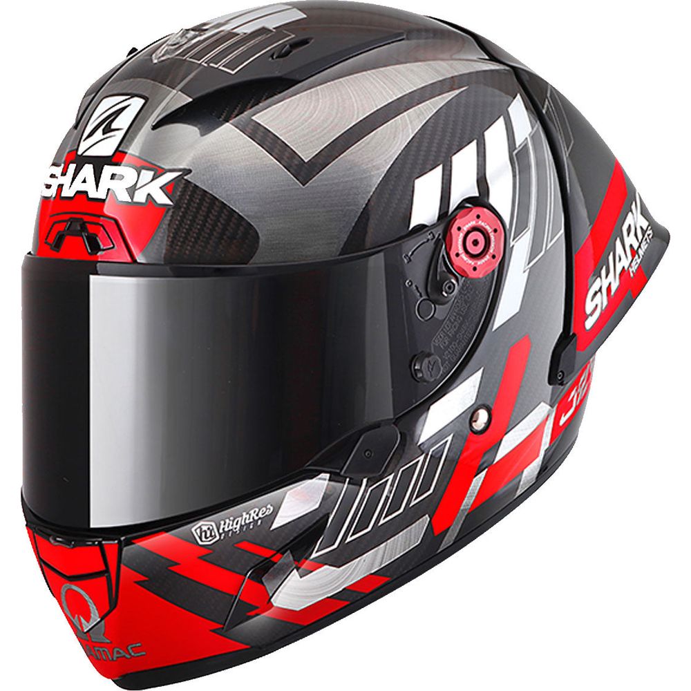 Shark Race R Pro GP 06 Zarco Winter Test Carbon / Chrome / Red