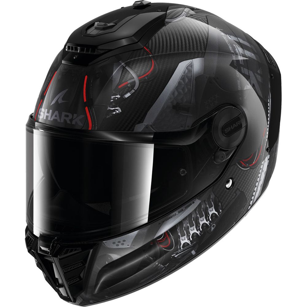 Shark Spartan RS Carbon Xbot Black / Anthracite / Red