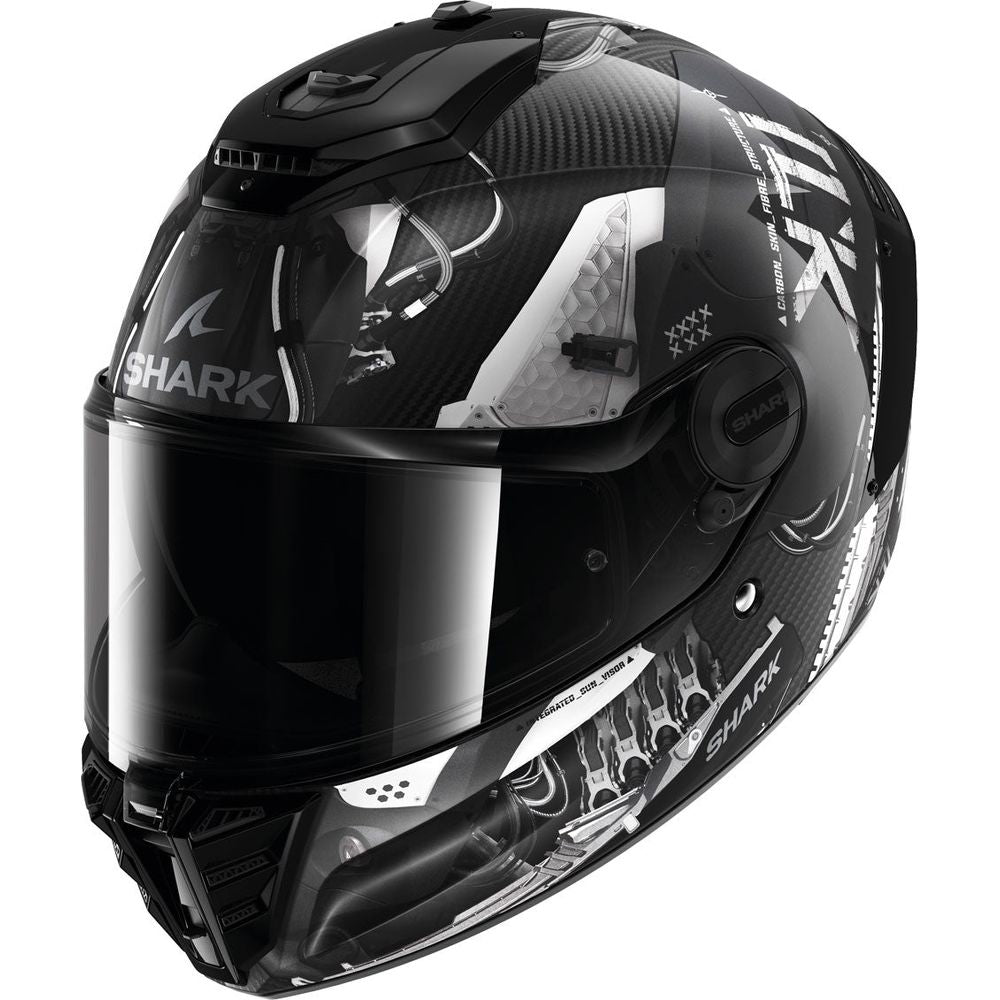 Shark Spartan RS Carbon Xbot Black / Anthracite / Silver