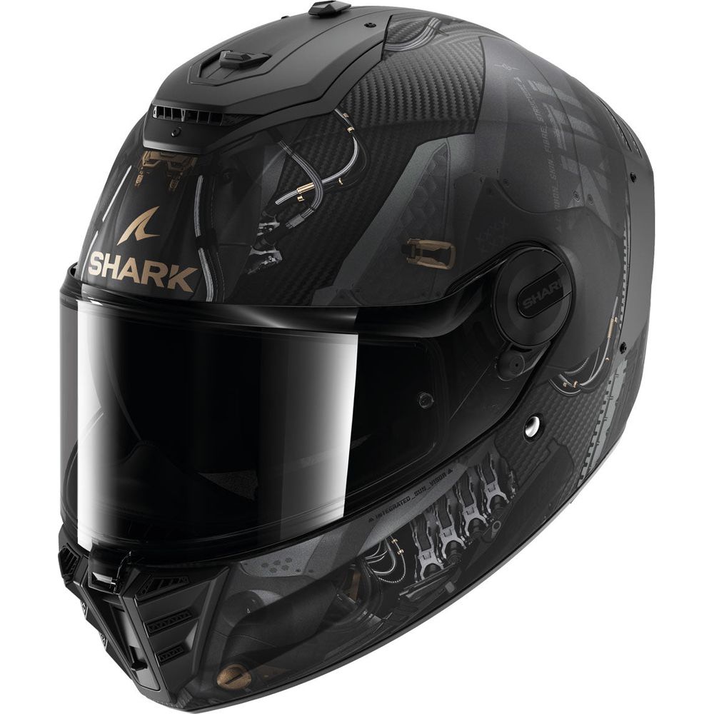 Shark Spartan RS Carbon Xbot Black / Anthracite / Gold