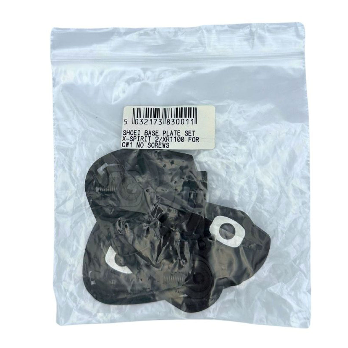 Shoei CW1 Base Plate Set Black Without Screws For X Spirit 2 / XR1100 Helmets