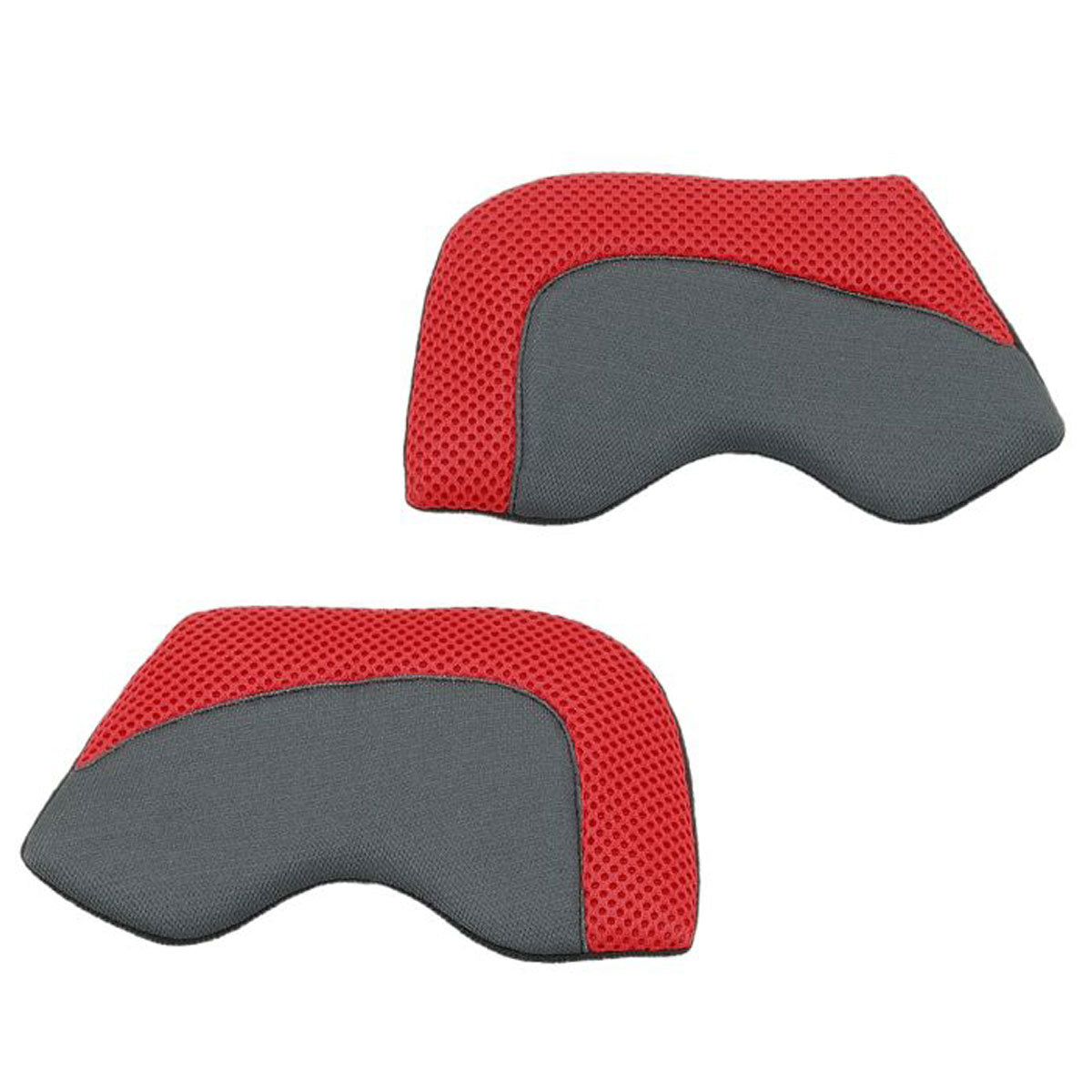 Shoei Centre Pad Side Section Grey / Red For X SPR Pro Helmets