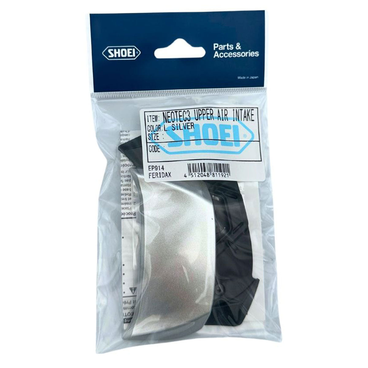 shoei 3 4 helmet accessories Shoei Upper Air Intake Vent Light Silver For Neotec 3 Helmets FREE P&P