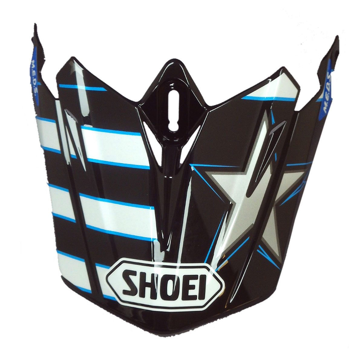 Shoei Peak For VFX WR Grant TC-2 Black/Blue Helmet FREE UK Delivery