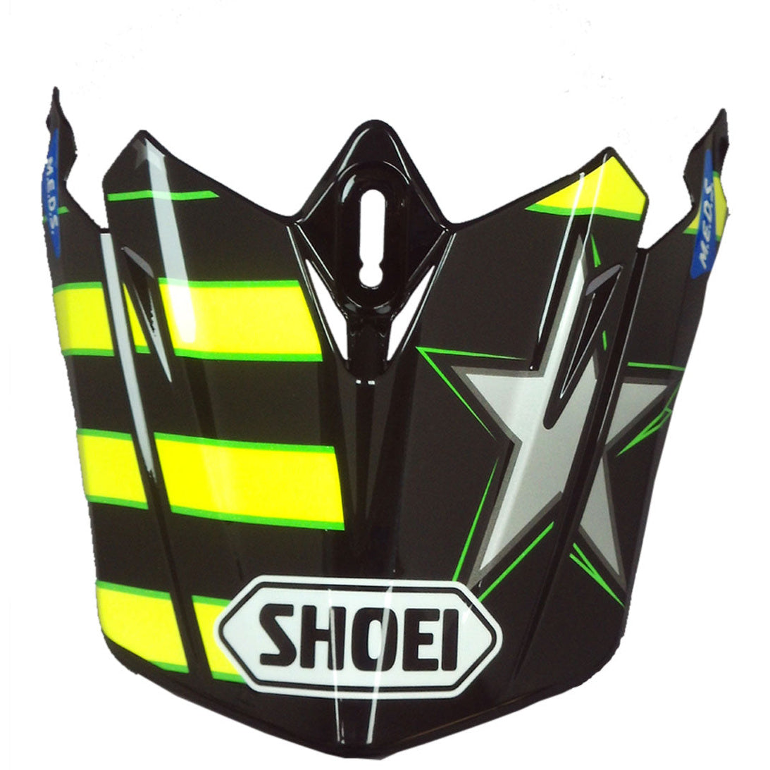 Shoei Peak For VFX WR Grant TC-3 Black / Yellow Helmet - peak product view