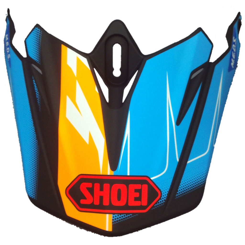 Shoei Peak For VFX WR Zinger TC-10 Blue / Yellow / Red Helmet - peak product view