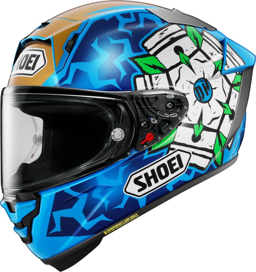 Shoei X-SPR Pro Harrison TC2 Blue - FREE UK Shipping, FREE 365 Day Returns | Moto Central