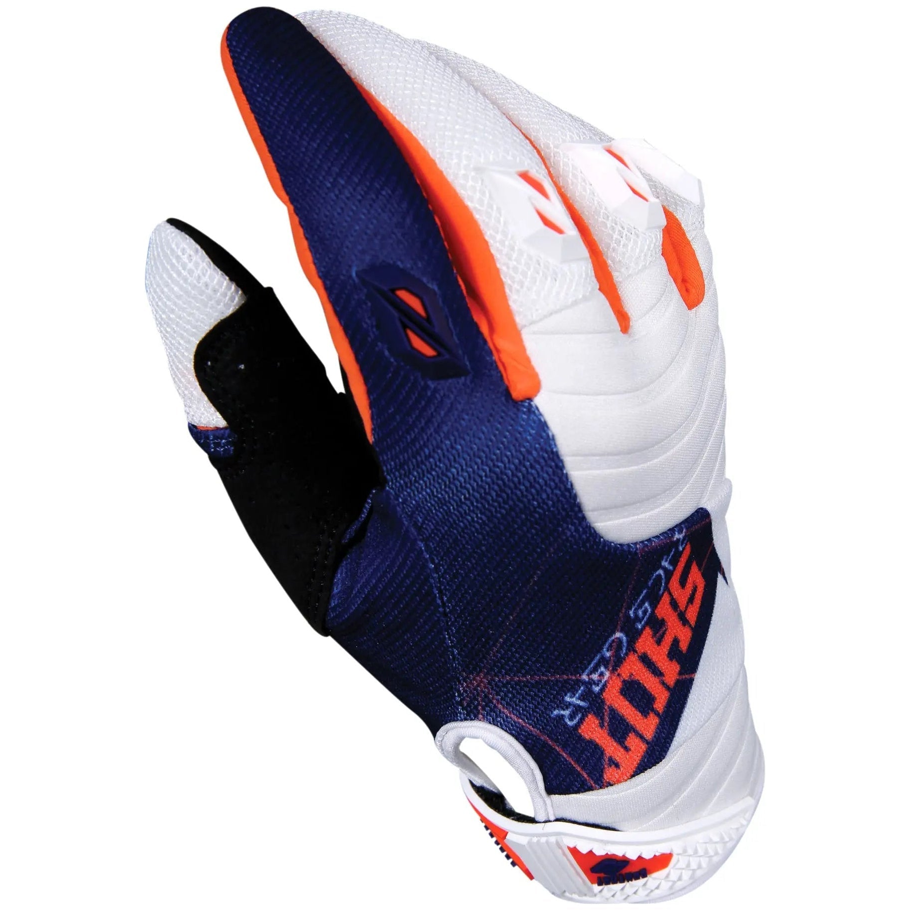 Shot Contact Gloves Infinite Blue / Neon Orange - FREE UK Shipping, FREE 365 Day Returns | Moto Central