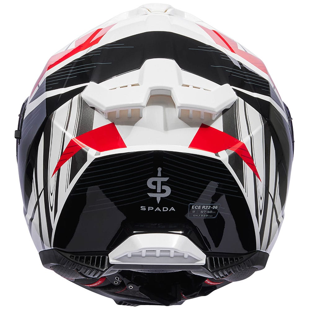 Spada SP18 White / Red FREE UK Delivery, FREE 365 Day Returns | Moto Central