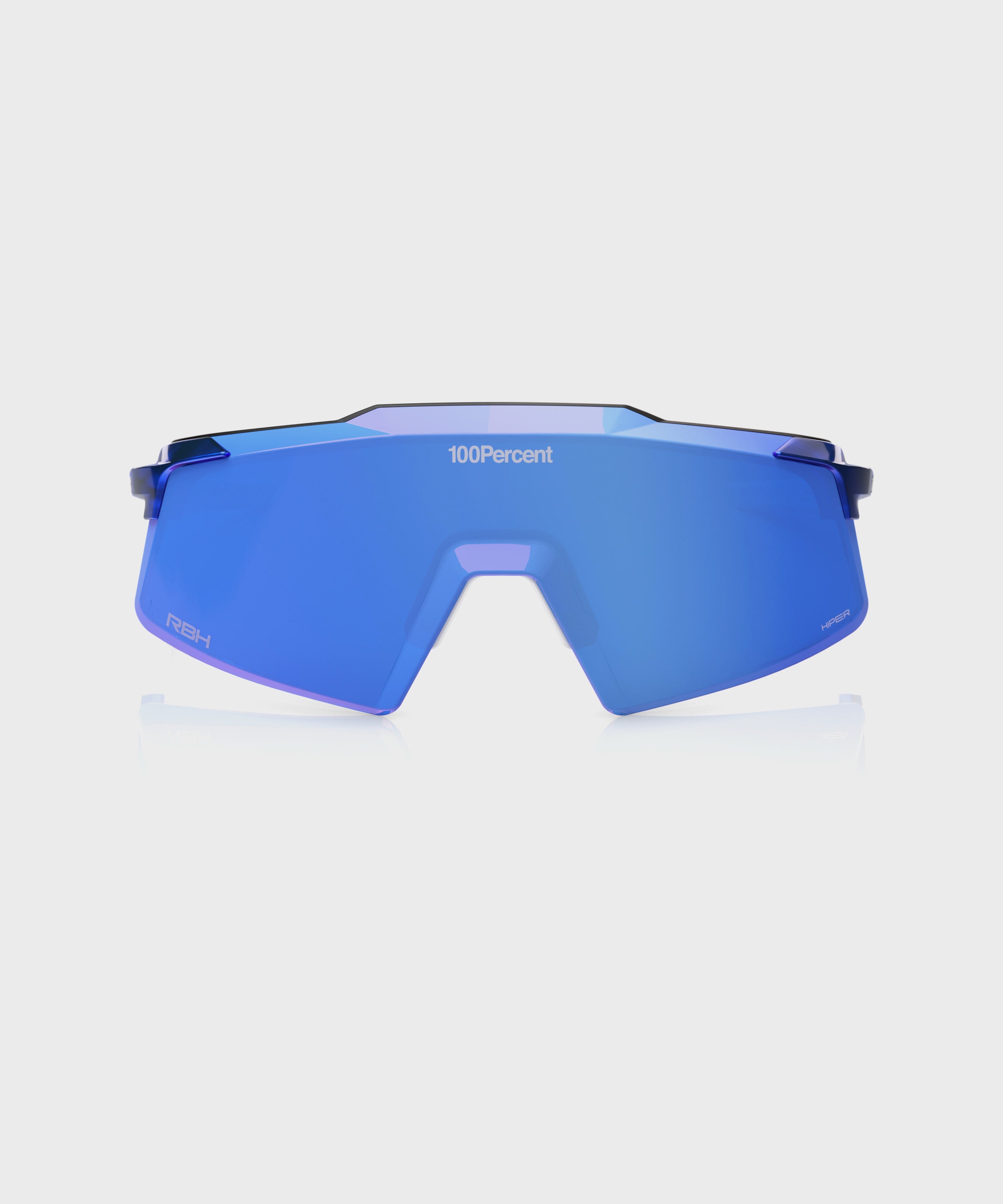 100% Aerocraft RBH Glasses Gloss Blue Holographic / HiPER Royal Blue Mirror Lens - FREE UK Shipping, FREE 365 Day Returns | Moto Central