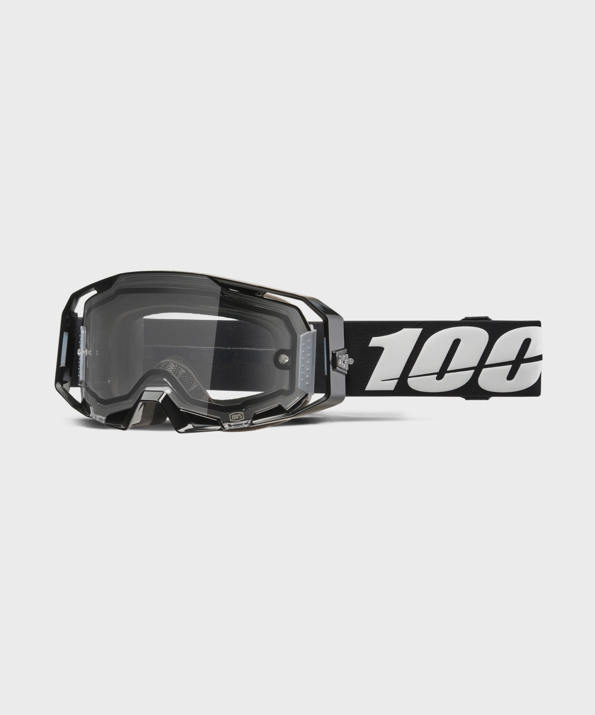 100% ARmatic Enduro Moto Dual Pane Goggle Black / Clear Lens - FREE UK Shipping, FREE 365 Day Returns | Moto Central