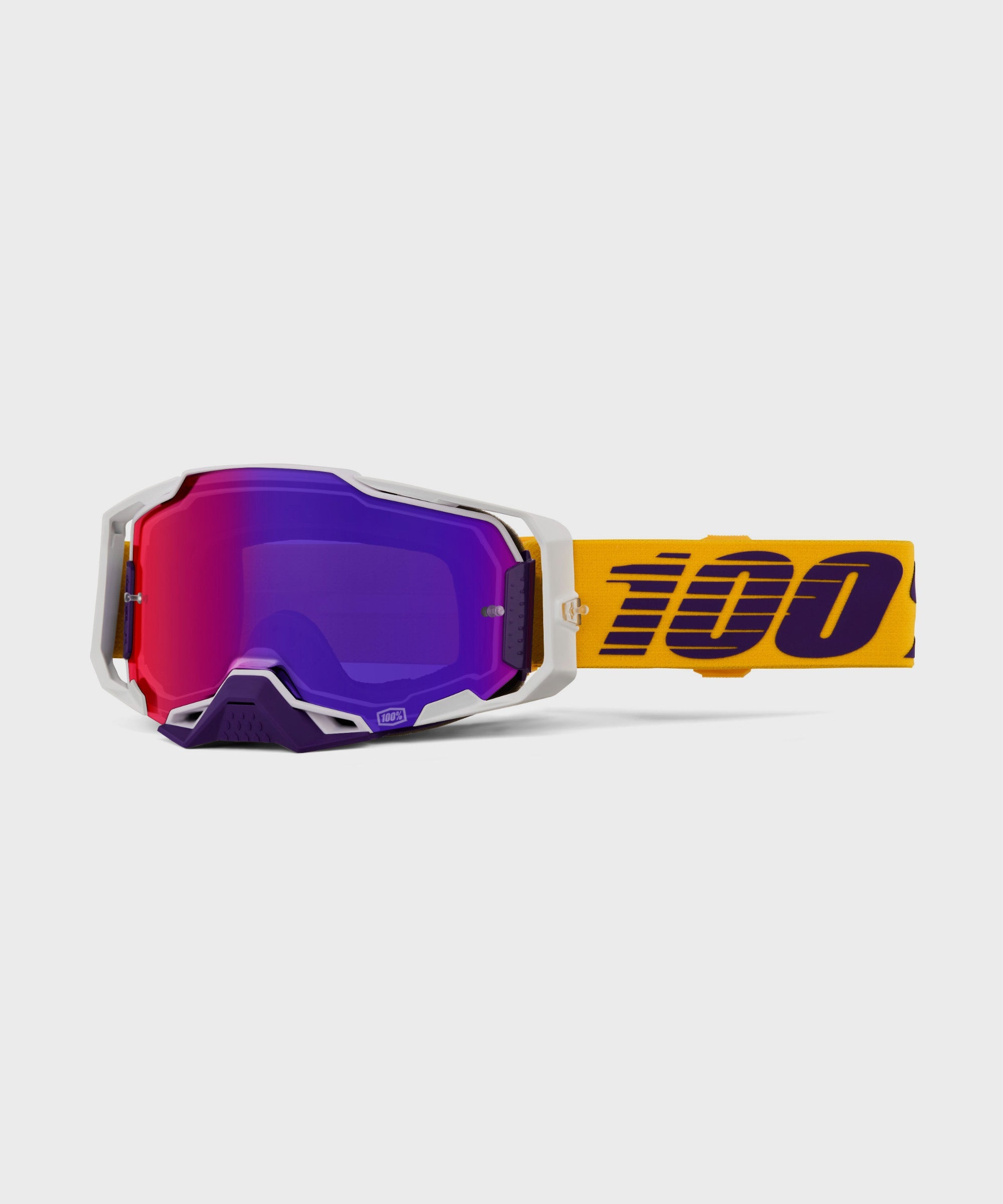 100% Armega Goggle Difenbak / Mirror Purple Lens - FREE UK Shipping, FREE 365 Day Returns | Moto Central