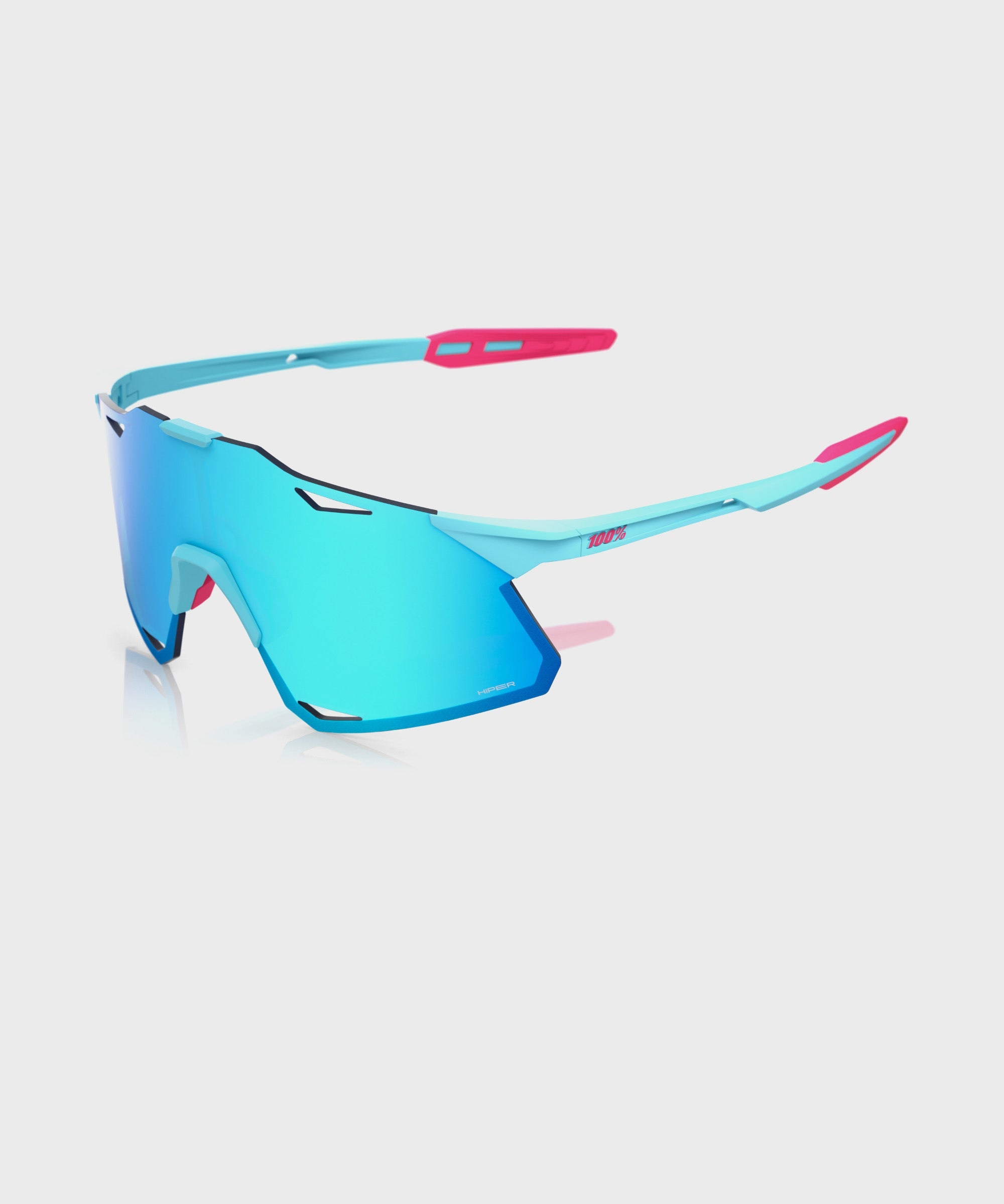 100% Hypercraft LE Tatis 4 Glasses Soft Tact Blue / Blue Topaz Mirror Lens - FREE UK Shipping, FREE 365 Day Returns | Moto Central
