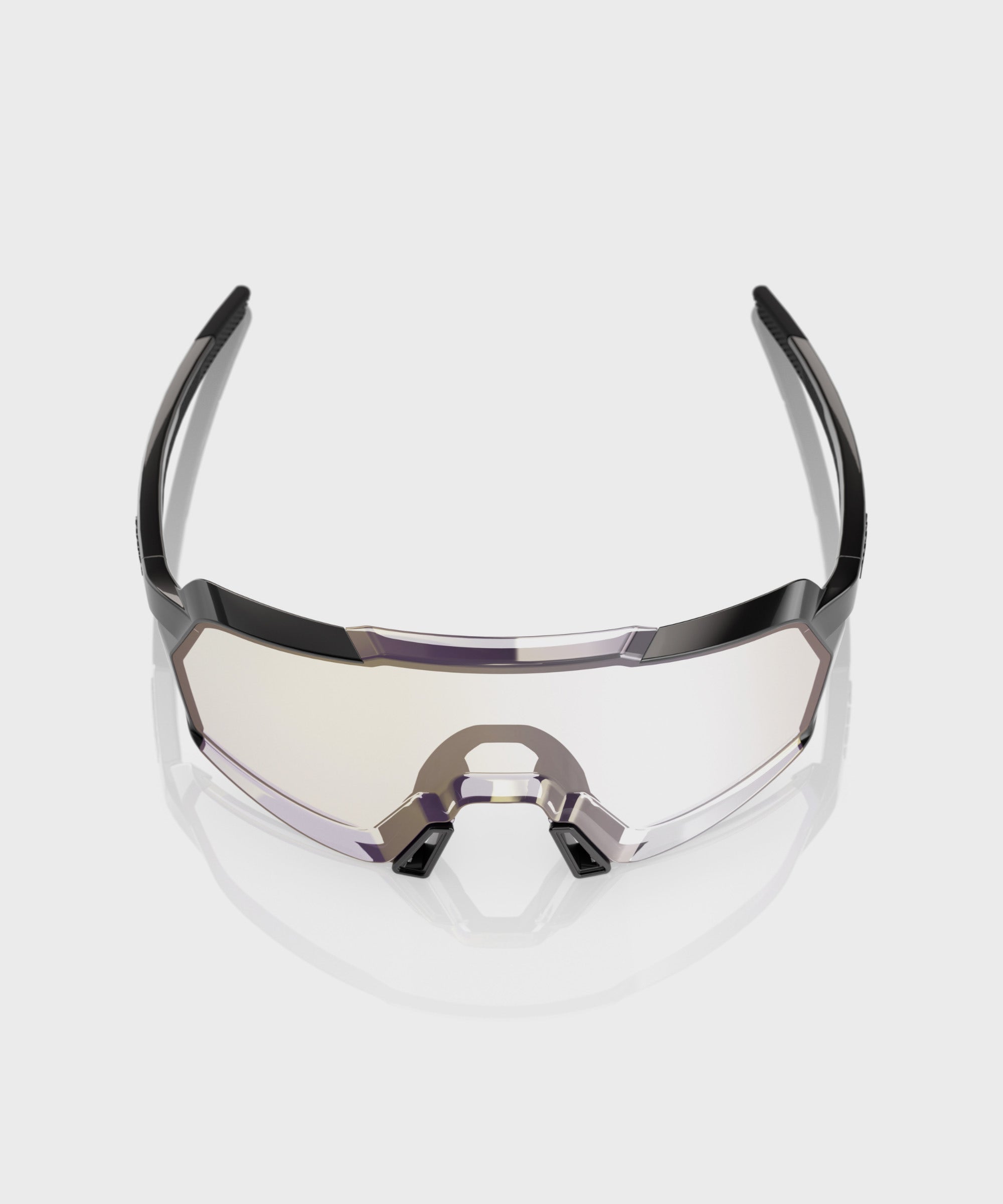 100% Korbin Glasses Gloss Black / Purple Mirror Photochromic Lens - FREE UK Shipping, FREE 365 Day Returns | Moto Central