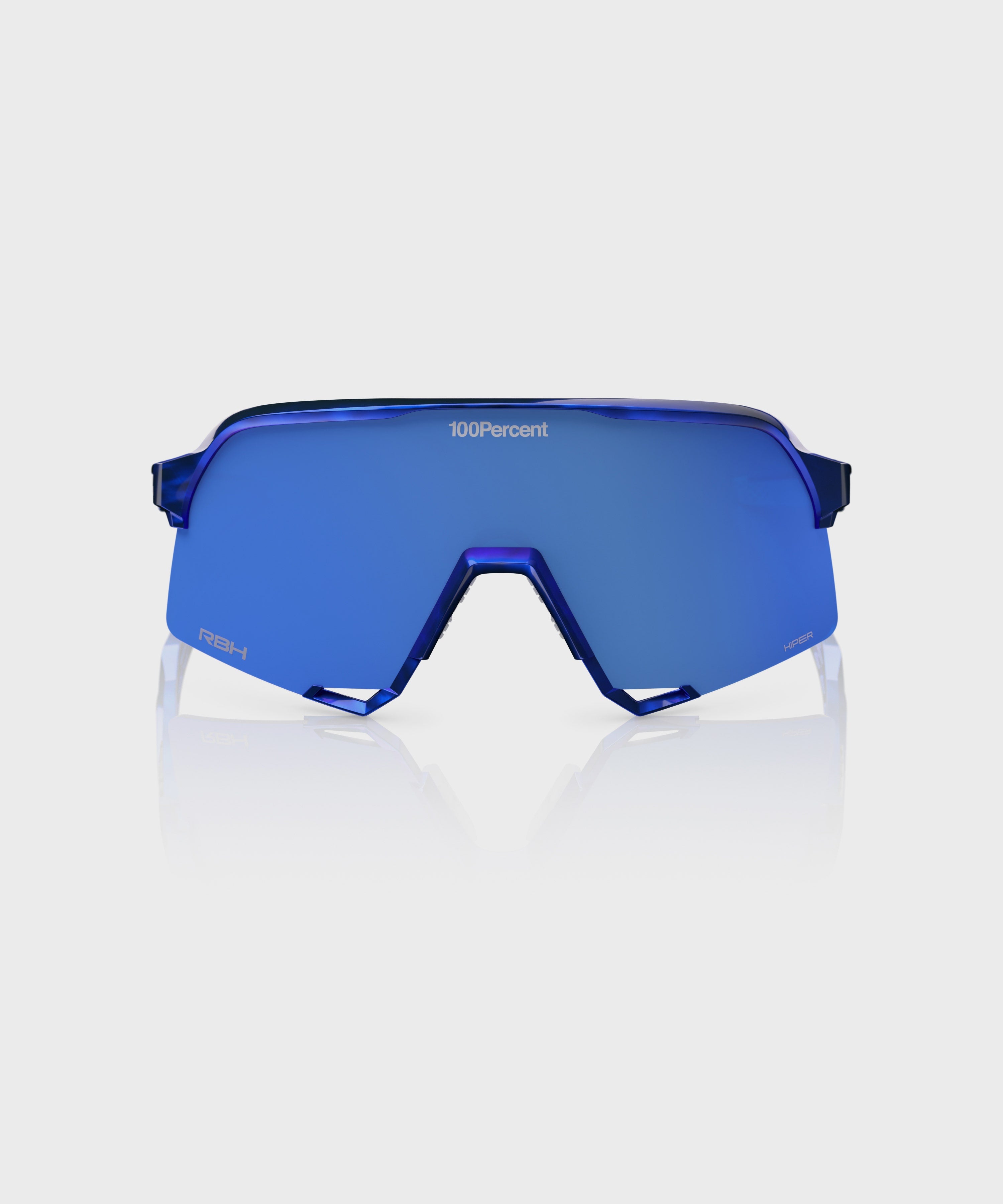 100% S3 RBH Glasses Gloss Blue Holographic / HiPER Royal Blue Mirror Lens - FREE UK Shipping, FREE 365 Day Returns | Moto Central