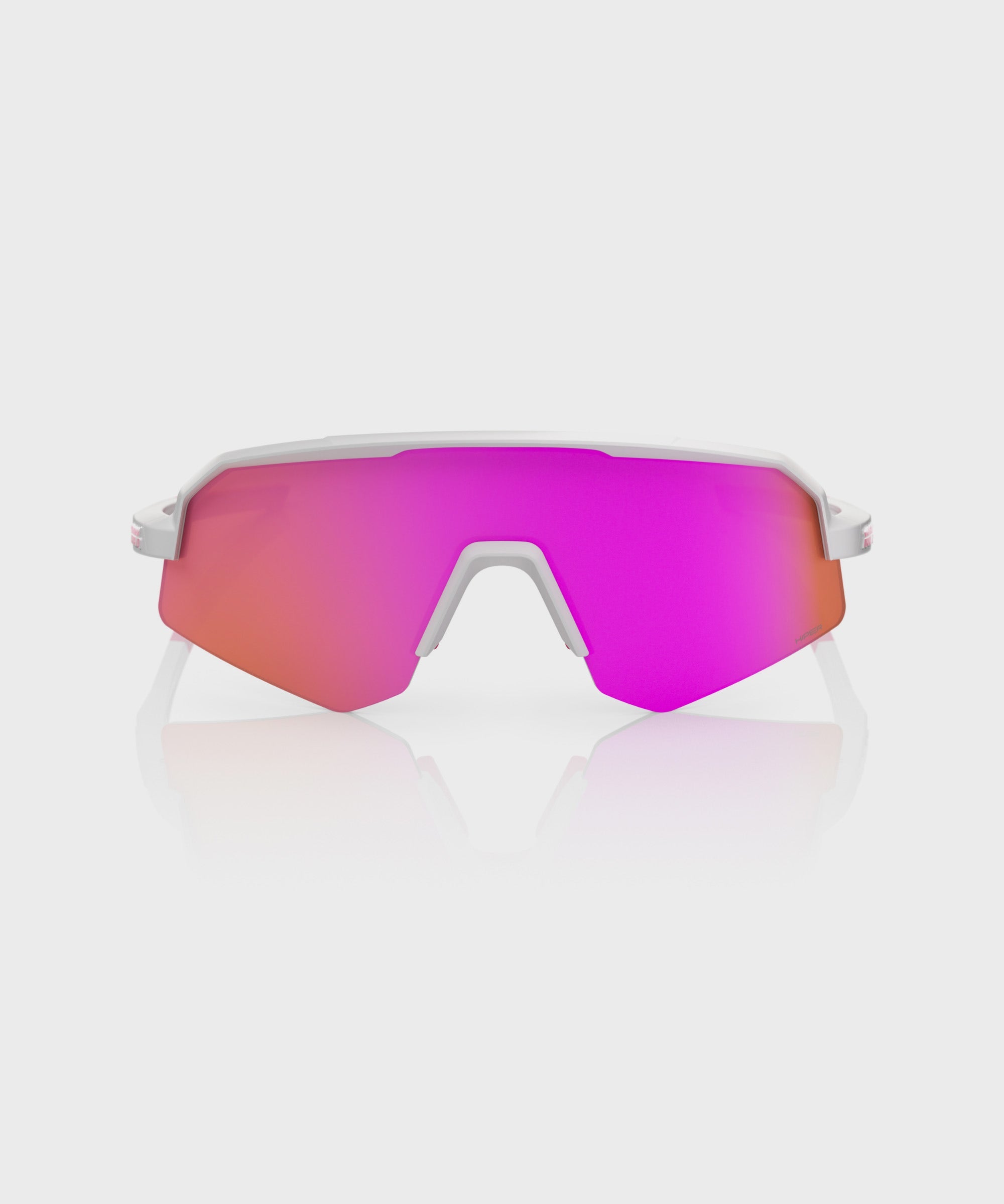 100% Slendale Youth Glasses Matt White Pink / HiPER Vital Pink Mirror Lens - FREE UK Shipping, FREE 365 Day Returns | Moto Central