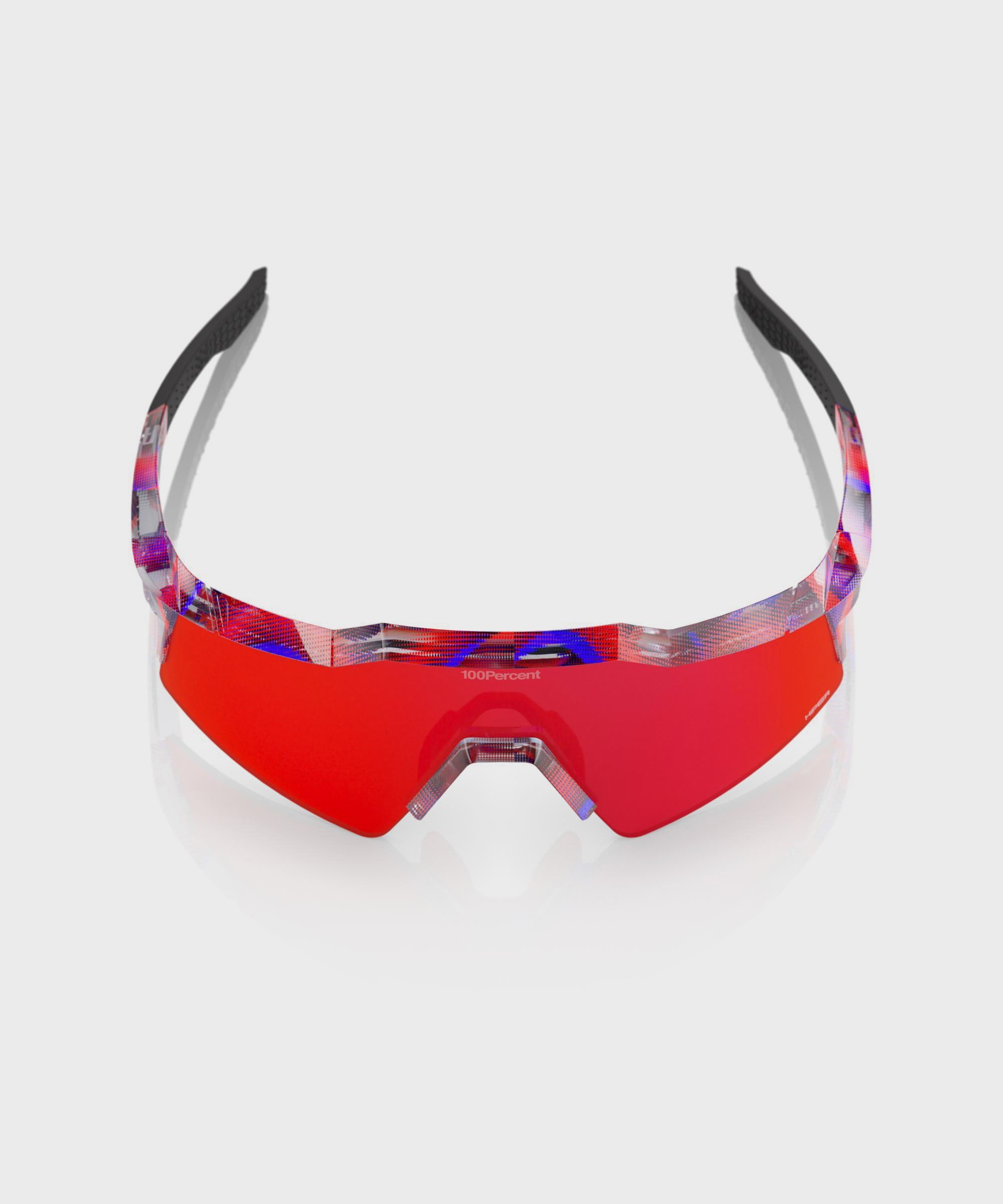 100% Speedcraft SL FDJ United Suez Glasses Gloss Translucent Red / Blue / HiPER Fire Red Mirror - FREE UK Shipping, FREE 365 Day Returns | Moto Central