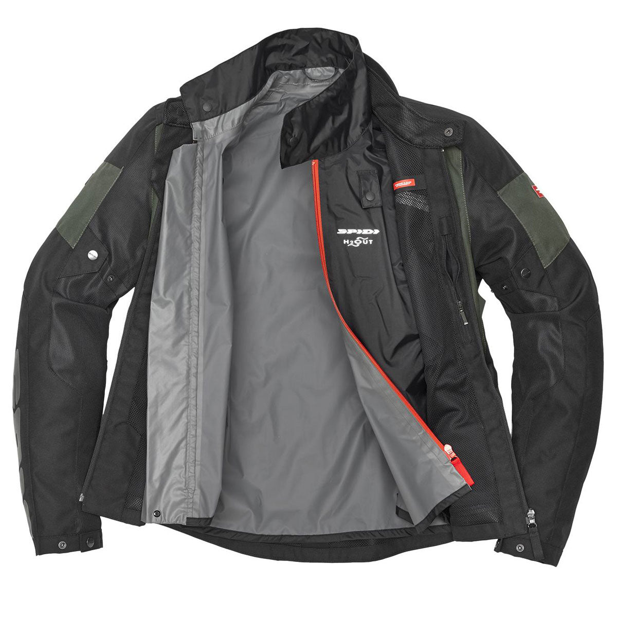 Spidi Breezy Net H2Out CE Textile Jacket Black / Green