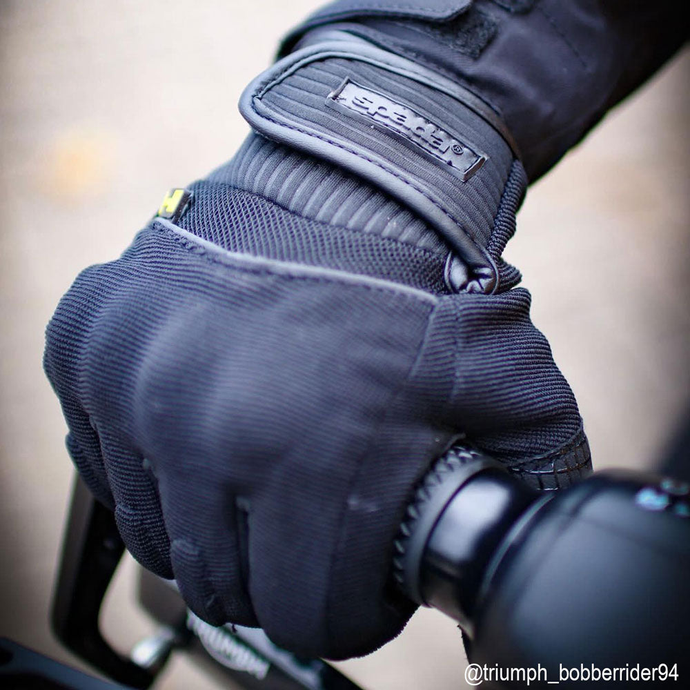 Spada Splash CE Textile Gloves Black FREE UK Delivery, FREE 365 Day Returns | Moto Central