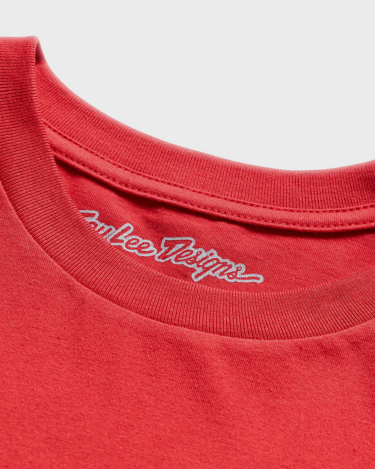 Troy Lee Designs Signature Cycle T-Shirt Scarlet Glo - FREE UK Shipping, FREE 365 Day Returns | Moto Central