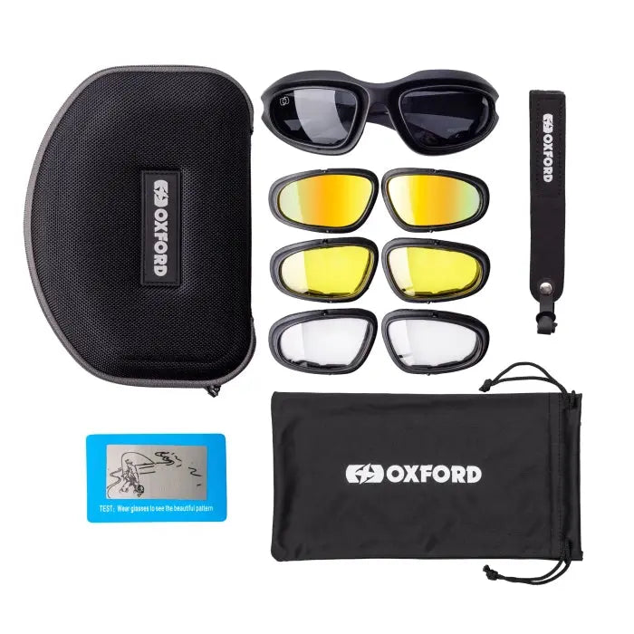 Oxford Eliminator Polarised Sunglasses With 3 Lenses Options FREE UK Delivery, FREE 365 Day Returns | Moto Central