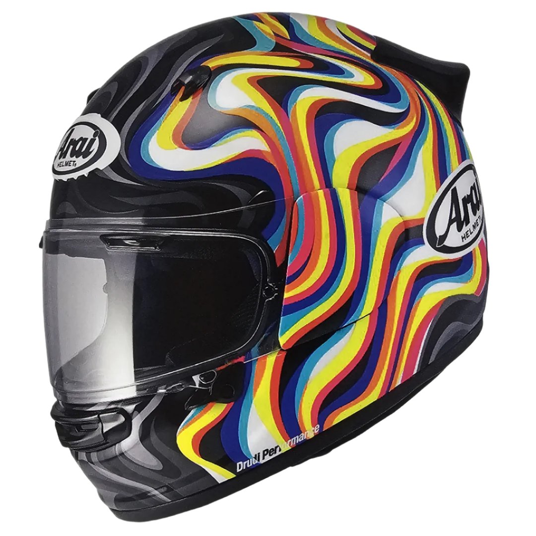 arai helmet clearance uk RX-Q Flag 817510 The Initial Snugness When Putting The Helmet On Or Taking It Off Can Be Challenging) 2023 Arai Brochure Arai Quantic Peak Motorcycle Helmet