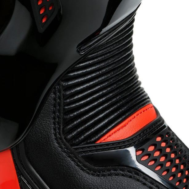 Dainese Torque 3 Out Boots Black / Fluo Red, ankle flex detail