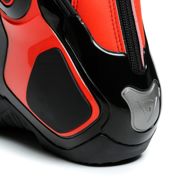 Dainese Torque 3 Out Boots Black / Fluo Red, heel detail