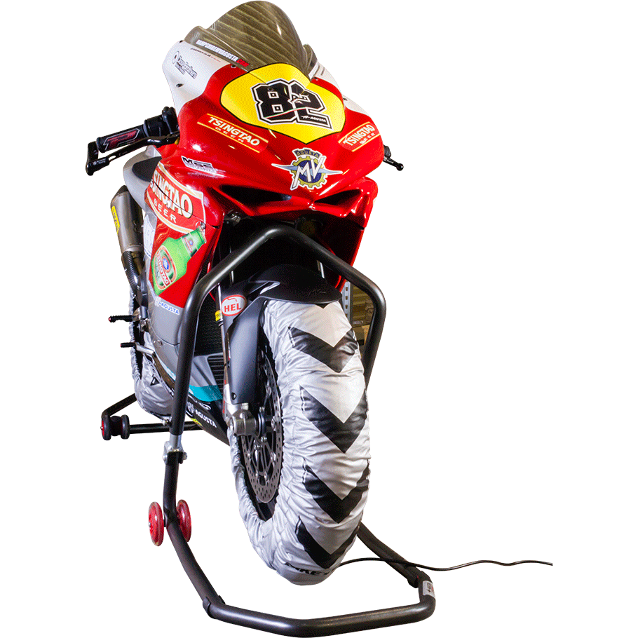 BikeTek Tyre Warmers Set For 120 / 70-17 Front & 200 / 55-17 Rear Tyres UK 3 Pin Plug