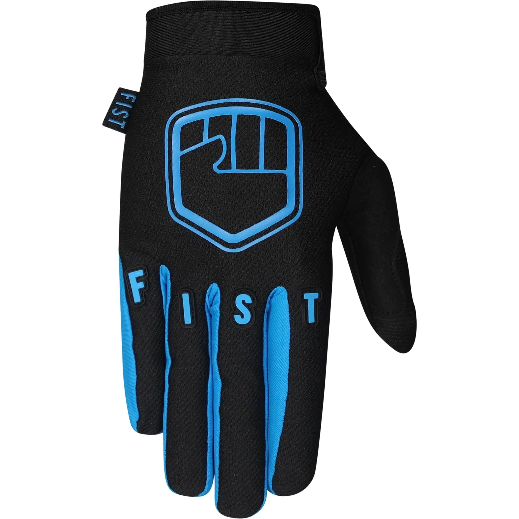 Fist Handwear Stocker Fluro Cycling Gloves Black / Blue - FREE UK Shipping, FREE 365 Day Returns | Moto Central